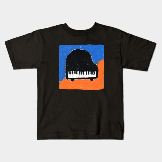 Piano Kids T-Shirt by shioritamura